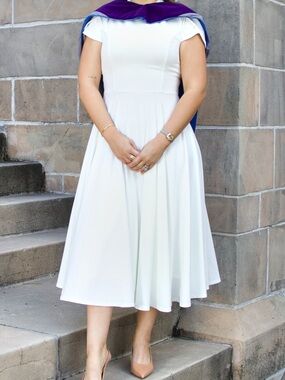 Club L London White Graduation Dress